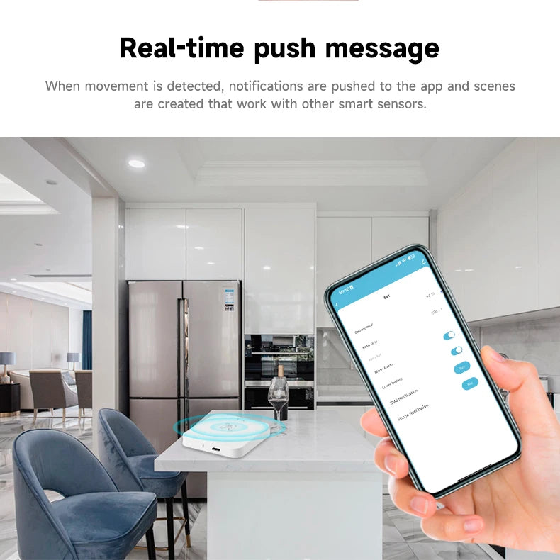 Tuya Wifi Presence Sensor 24Ghz Tuya zigbee motion sensor ZigBee Devices Presence Detector APP Smart Home Security Protector