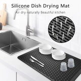 Silicone Stove Top Cover Mat, Heat Resistant Electric Glass Cooktop Protector, Extra Large Dish Drying Mat for Kitchen RV