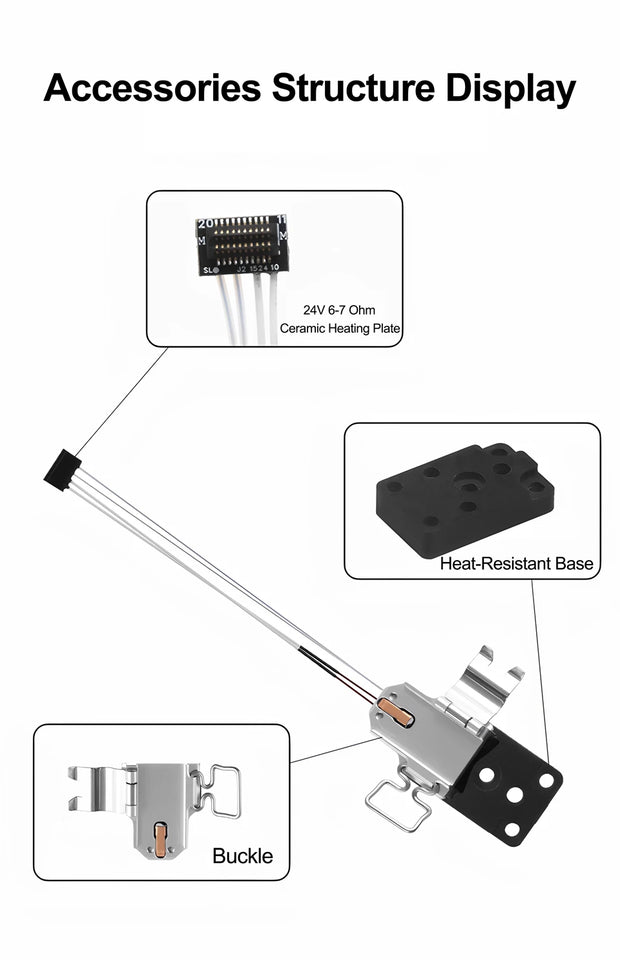 For Bambu Lab A1 A1 Mini Hotend Mounting Heating Assembly Heat Block Original 3D Printer Accessories for Bambu Lab A1 / A1 Mini