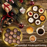 Gold 3-Tier Cake Stand 27x27cm, Party Dessert Display Tower for Holiday Gathering, Elegant Serving Stand