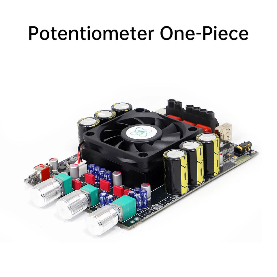 T3002P upgraded version 300WX2 Bluetooth digital amplifier board module with high and low frequency adjustment, imported TPA3255