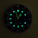 1pc 13 inch luxury creative metal wall clock, living room and study decoration wall clock, fluorescent clock dial, battery free