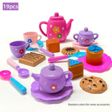 Tea Set For Little Girls, Tea Party Set, Tea Set For Toddlers Including Kettle, Cookies, Kids Play Food, Tea Party Accessories T