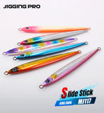 JIGGING PRO Slide Stick Metal Jig 40g 60g Shore Jigging Lure Long Casting Fast Sinking Fall Jigs For Sea Bass Mackerel Kingfish