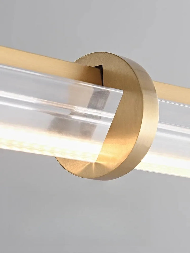 Italian minimalist designer bar restaurant chandelier Nordic minimalist modern all copper restaurant bar lighting