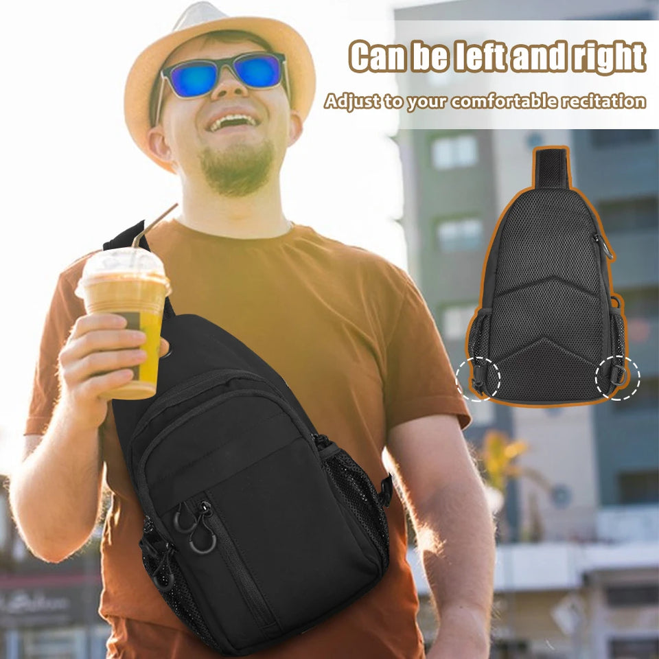 Concealed Carry Bag Tactical Crossbody Sling Backpack Shoulder Gun Holster Bag Chest Pack EDC Pouch Pistol Holster Bag Hunting