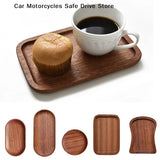 Wooden Tray Whole Piece Walnut No Splicing Wooden Serving Board Natural Cut Wooden Serving Trays Coffee Tea Trays New Tableware