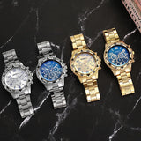 Mens Watches Luxury Brand Watches For Mens Fashion High Quality Luxury Simple WristWatch Business Full Steel Sports Male Clock