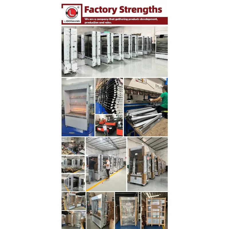 Commercial Rotisserie Chicken Grill, Rotary Roasting Machine for Restaurant