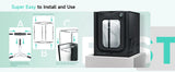 YOOPAI 3D Printer Enclosure For Bambu Lab A1/A1 mini Large Size Enclosure with LED Light Fireproof Waterproof Dustproof  Black