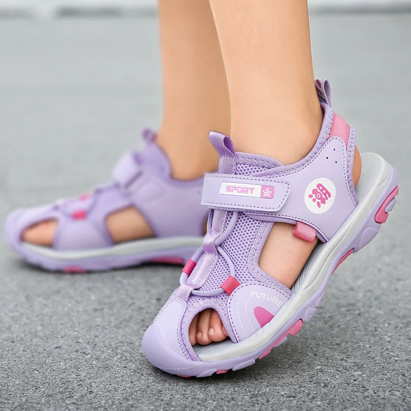 Children Breathable Sport Summer Sandals for Boys Casual Beach Shoe Comfortable Soft Sole Kids Fashion Non-slip Sandalias