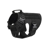 Tactical Dog Harness Collar Leash Molle Pouches For Medium Large Dogs Pet German Shepherd Training Walking Vest Dog Harnesses