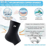 Ankle Support Brace for Women Men 1 Pair Achilles Tendonitis Brace for Plantar Fasciitis Relief Copper Infused Ankle Compressio