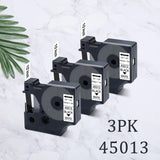 3~6PK Dymo D1 Label Tape 45013 for Dymo Label Maker Refill Black on White Compatible for DYMO LabelManager 160 280 Label Printer