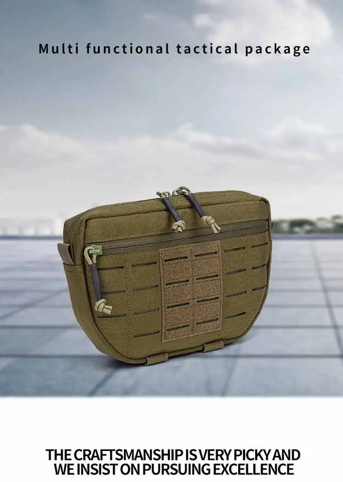 1050D Sports Hunting Dump Pouch Nylon Front Pouch of Plate Carrier Chest Rig with Molle Carrying Kit Pouch