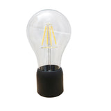 Novelty LED Magnetic Levitation Bulb Floating Desk Lamp Magic Black Tech Wireless Charger For Home Christmas Gift Night Light