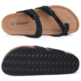 Gacimy Women Fashion Thick Sole Leather Clogs Slippers Classic Women's Mules Cork Clogs Slipper Outdoor Deep Heels Shoes Sandal