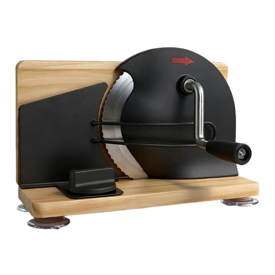 Adjustable Manual Bread Cutter Hand Crank Ergonomic Bread Slicing Cutter for Commercial Bakery Shop & Home Baking Daily Use