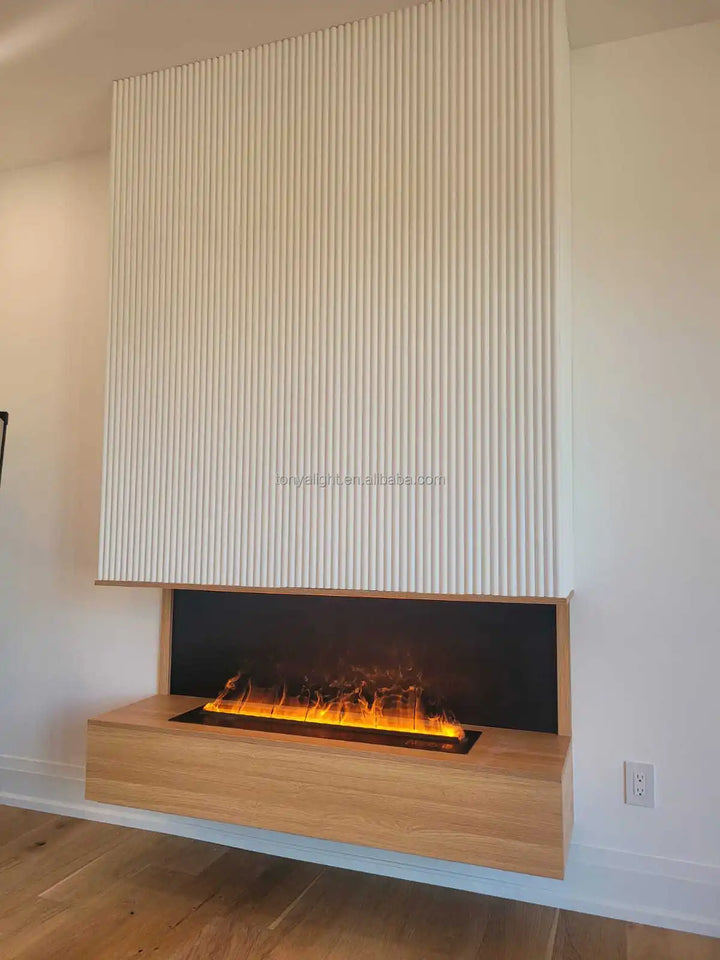 Modern Tv Stand Furniture for Living Room Decorative Led Flame Water Steam Fireplace Embedded Wood Electric Fireplace