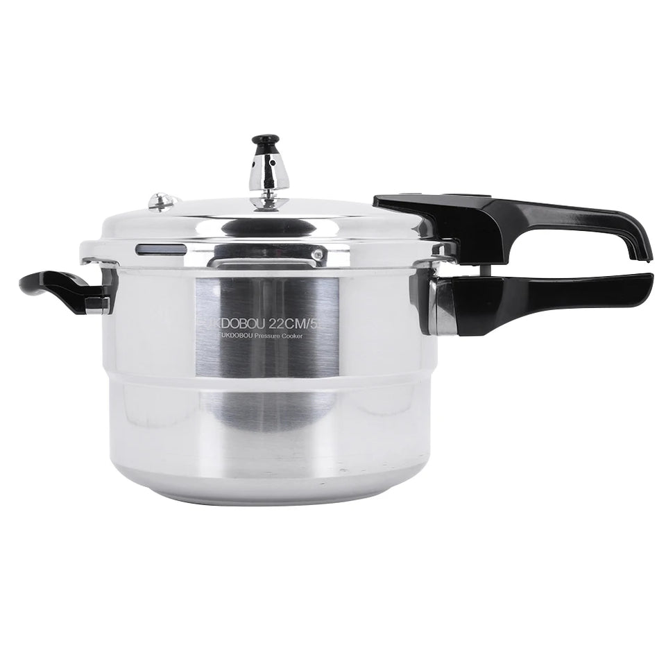 Aluminum Pressure Cooker with Steaming Plate Pressure Cooker Household Stovetop Pressure Canner for Gas and Induction Stoves