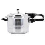 Aluminum Pressure Cooker with Steaming Plate Pressure Cooker Household Stovetop Pressure Canner for Gas and Induction Stoves