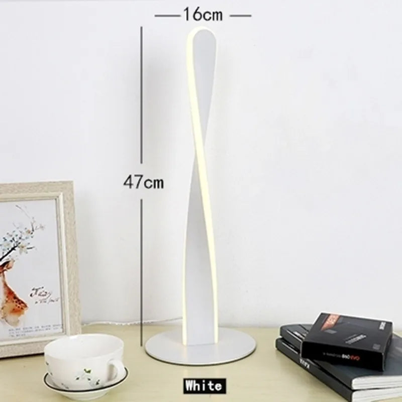 spiral Floor Lamp Modern Long Line Floor Lamp For Living Room Sofa Bedroom Study Living Room Home white standing  Floor Lamp