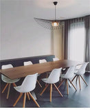 Italian Nordic Straw Hat Pendant Light Restaurant Art Living room Designer Industrial Retro Restaurant Kitchen Hanging Lights