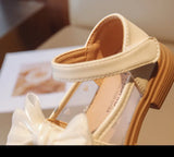 Girl Walking Shoes for Baby Girls Soft Bottom Casual Shoes Spring Autumn Bow Round Toe Princess Dress Soft Sole Non-slip Shoes