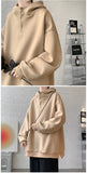 Turtleneck Hoodie Zipper Pullovers Streetwear Hip Hop Hooded Sweatshirt Men Clothing Korean Couples Harajuku Coat