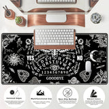 Large Mysterious Ghost Gothic Gaming Mouse Pad Black Anti Slip Rubber Desktop Accessories Mouse Mat Rug Desk Organizer Playmat