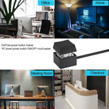 RGEEK  PC Power Button SwitchMechanical Keycaps Motherboard External Start Computer Switch On/Off Button Extension Cable