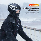 ROCKBROS Winte Maskr Balaclava Scarf Keep Warm Moto Cyling Mask Fishing Skiing Mask Bicycle Scarf Motorcycle Scarf Bike Hat