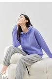Women Plush Hoodies Sweatshirt 2024 Autumn Long Sleeve Loose Hooded Sweatshirt Versatile Leisure Multicolor Warm Pullover Tops