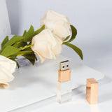 10PCS LOT High-speed Crystal USB Flash Drives 128GB Free Logo Pendrive 64GB Memory Stick 32GB 4GB Iron Box high-capacity U Disk