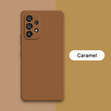 Official Square Liquid Silicone Phone Case for Samsung Galaxy A13 A23 A33 A53 A73 5G Soft Waterproof Mobile Back Covers Carcasas