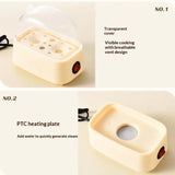 Electric Egg Boiler Automatic Cooker Rapid Egg Boiler Breakfast Machine Multi-Function Egg Cooker 2 Eggs Portable Food Steamer