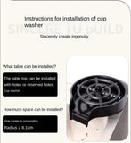 High Pressure Cup Washer, Kitchen Sink, Vegetable Sink, Bar Counter, Commercial Coffee and Milk Tea Shop, Automatic Cup Washer