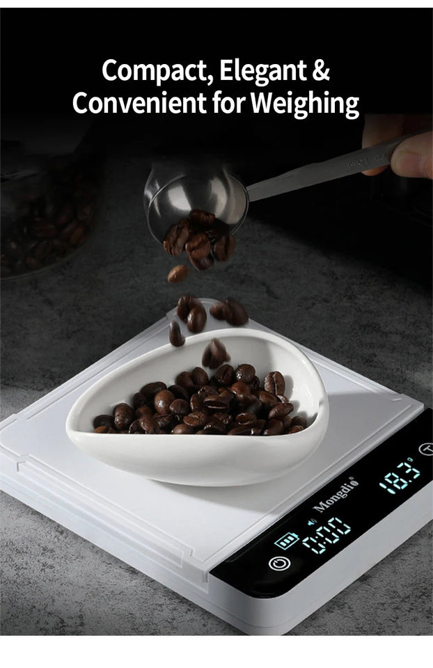 Ceramic Coffee Bean Dosing Cup, 35-40g Single Dose Measuring Tray for Coffee Bean and Tea, Chic Home Barista Tool Accessories