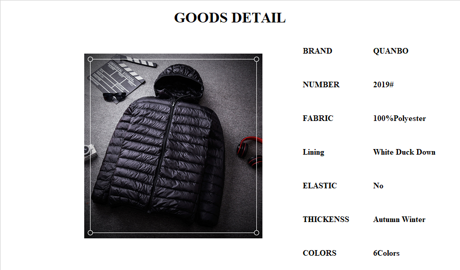 2023 New Arrivals Men's Fashion Hooded Puffer Jackets Autumn Winter Keep Warm White Duck Down Casual Men Down Coat