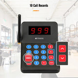 RETEKESS T119 Wireless Restaurant Paging System Coaster Vibrater Buzzer Receiver 2-Way Charge for Cafe Food Trucks