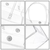 1-50PCS Clear Tote Waterproof Bag Reusable PVC Clear Shopping Bag Shoulder Handbag Environmentally Travel Storage Bag Shoes Bag