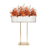 Bymaocar 70*90cm Wedding Flower Stand, Wedding Crystal Flower Stand, Crystal Flower Stand Gold