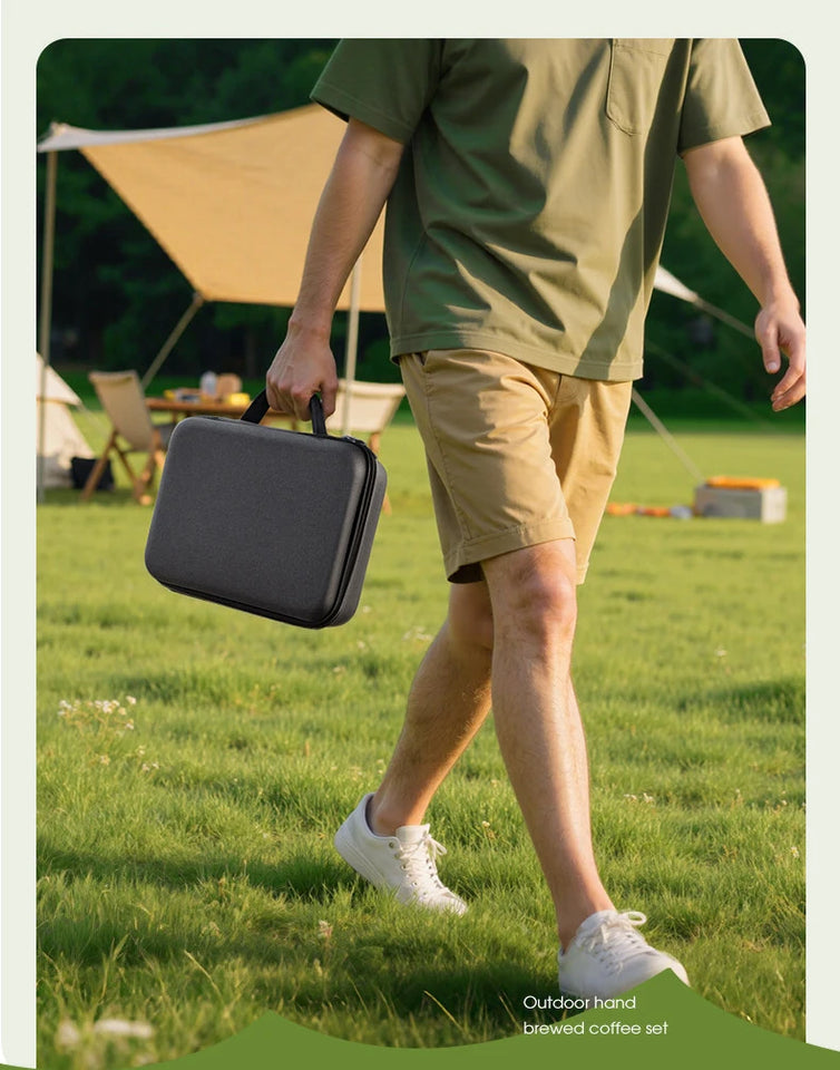 Coffee Grinder Carrying Bag,Waterproof Shockproof Coffee Grinder Portable Storage Bag with Hand Hold Belt for Travelling,Office