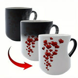 Color Changing Funny Mug Magic Coffee Tea Heat Changing Sensitive Cup Design Drinkware Ceramic Mugs Valentine's Love Gift Idea
