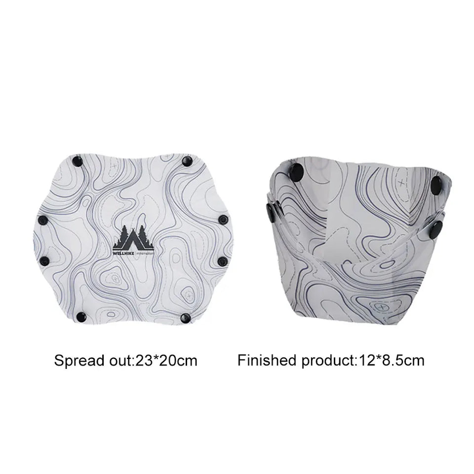 Outdoor Lightweight Folding Tableware Portable Bowl Plates Coffee Filter Funnel Cup Heatproof Food-Grade Tableware Easy to Clean