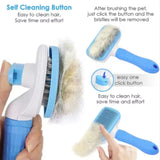 Pet Hair Remover Comb One Click Self Cleaning Brush for Dogs Cats Grooming Tool Effectively Remove Loose Floating Fur Shedding