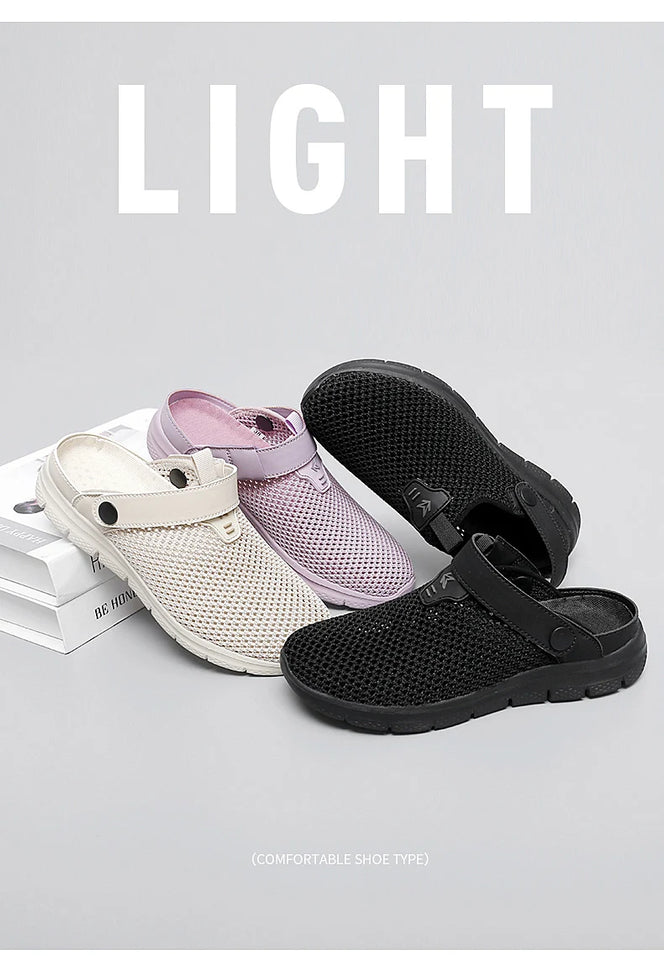Summer Sandals for Women Breathable Beach Sandals Slippers Fashion Garden Clog Aqua Shoes Trekking Wading Shoes Plus Size 35-44