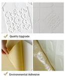 1-10pcs 70x70cm 3D Room Decor Decoration Self-adhesive Wall Stickers Foam Waterproof Anti-collision Wallpaper Ceiling Background