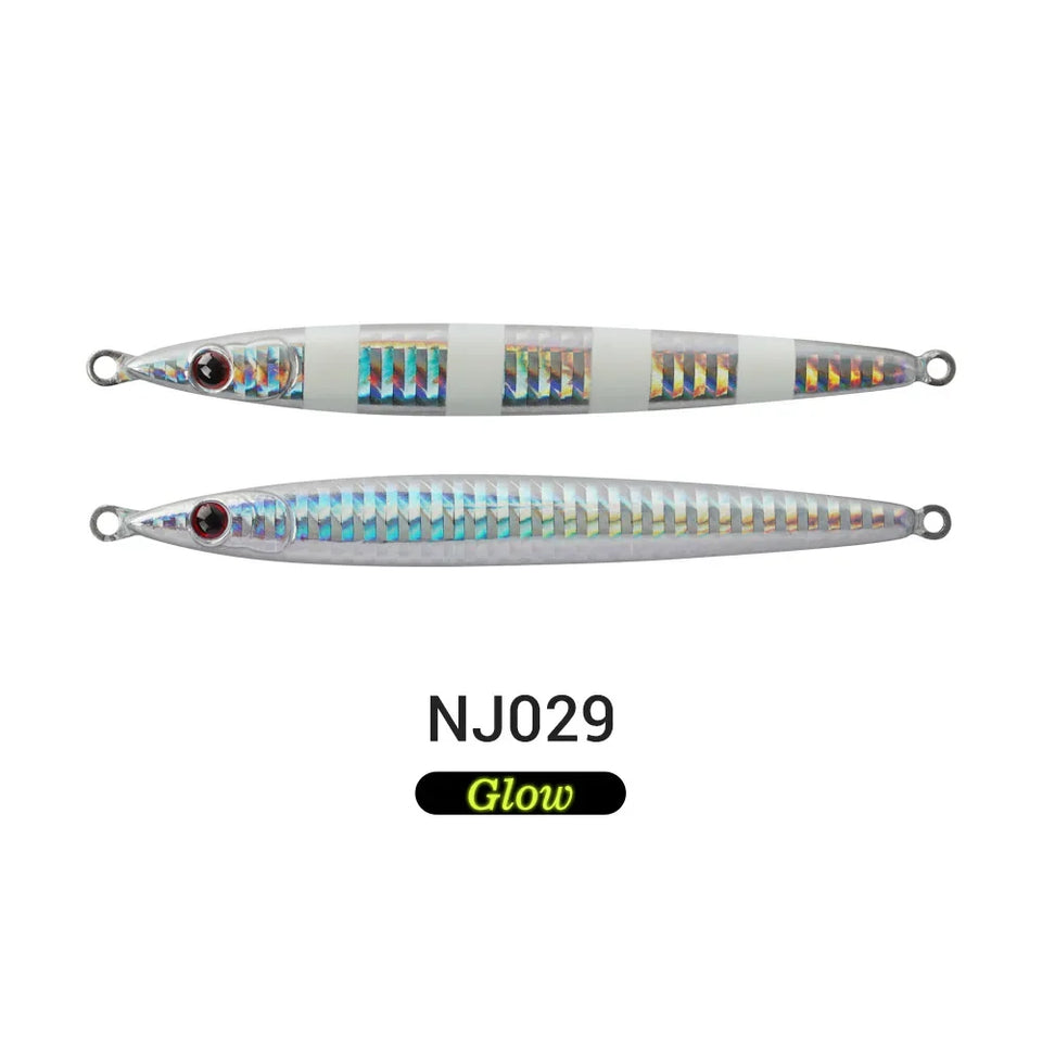Noeby Metal Jig Fishing Lure 60g Long Casting Jigs Steel Panels Stronger Shore Jigging Long Casting Saltwater Fishing Lures