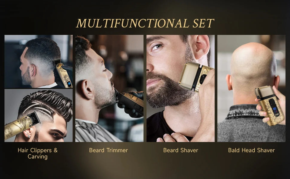 Foil Shavers for Men with Head Shaving, Hair Beard Trimmer, Face Mustache Grooming Kit, Bald Head Shavers  and  and Haircutting